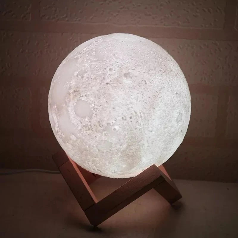 3D Full Moon Lighting Aroma Humidifier – USB Ultrasonic Essential Oil Diffuser 