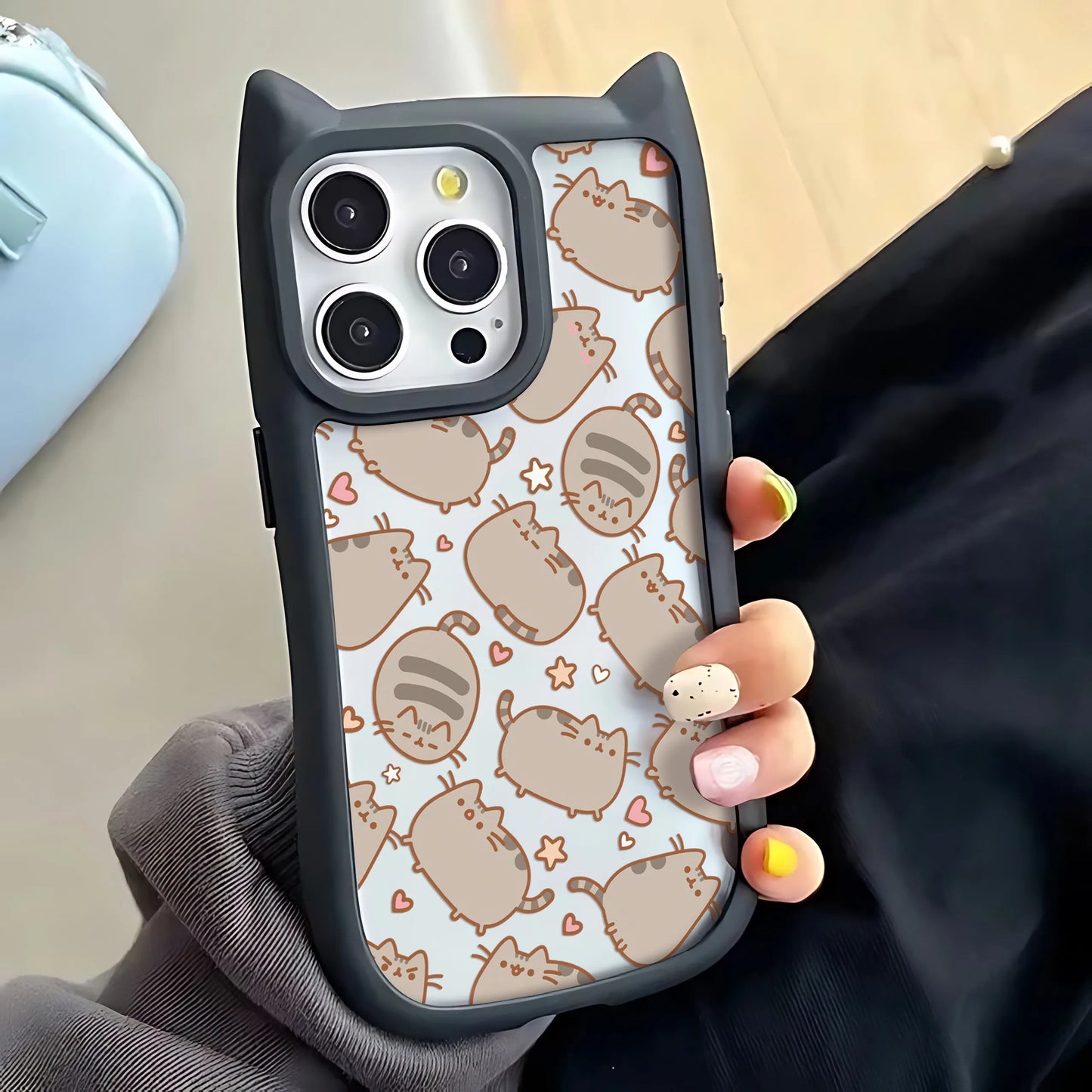 Funda de Teléfono con Dibujos Animados de Gato Pusheen – Estilo, Protección y Diversión para tu iPhone