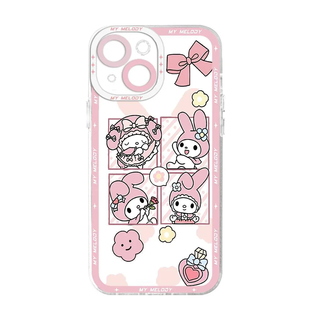 MINISO X SARIO Kuromi &amp; My Melody Handyhülle – Style und Schutz für dein iPhone