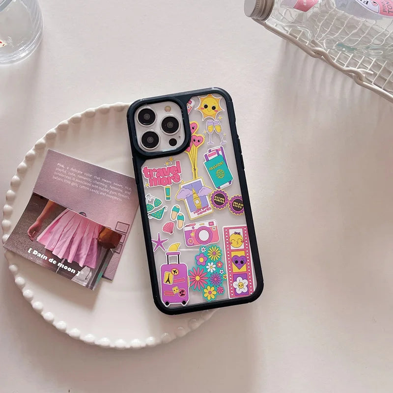 Funda Iphone Modelo *GOOD VIBES* Gif divertidos