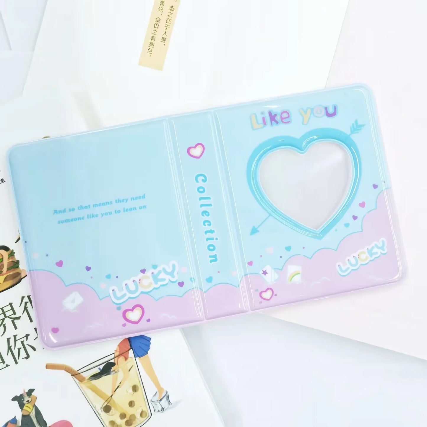 Mini Album for K-Pop Photocards with Heart Design and other models