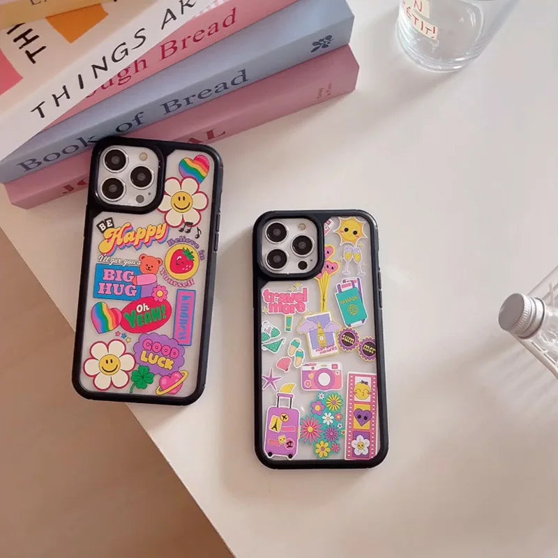 Funda Iphone Modelo *GOOD VIBES* Gif divertidos