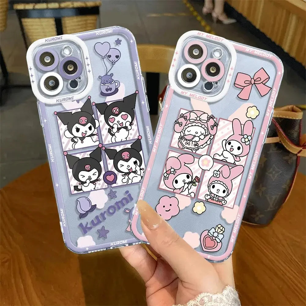 MINISO X SARIO Kuromi &amp; My Melody Handyhülle – Style und Schutz für dein iPhone