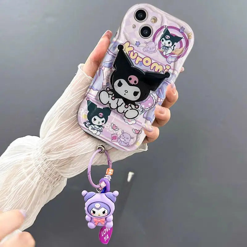 Sanrio Hello Kitty und Kuromi iPhone-Anhängerhülle 