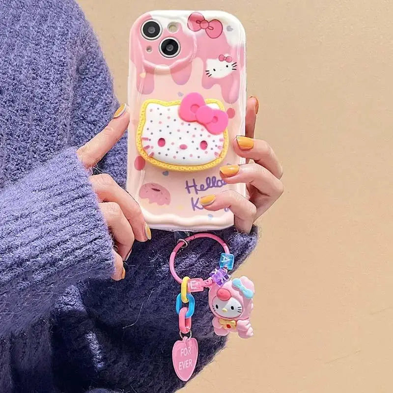 Sanrio Hello Kitty und Kuromi iPhone-Anhängerhülle 