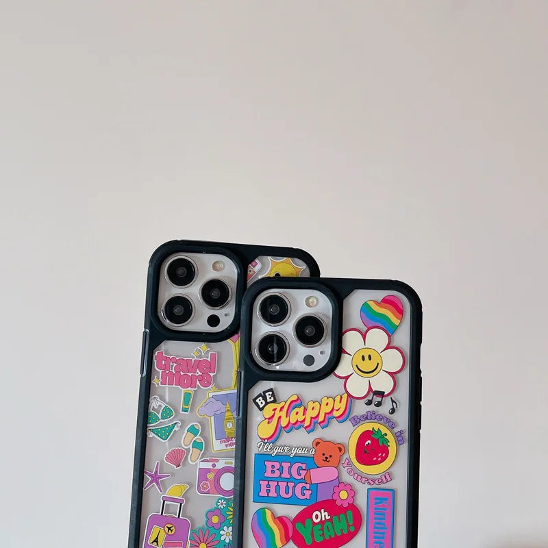 Funda Iphone Modelo *GOOD VIBES* Gif divertidos