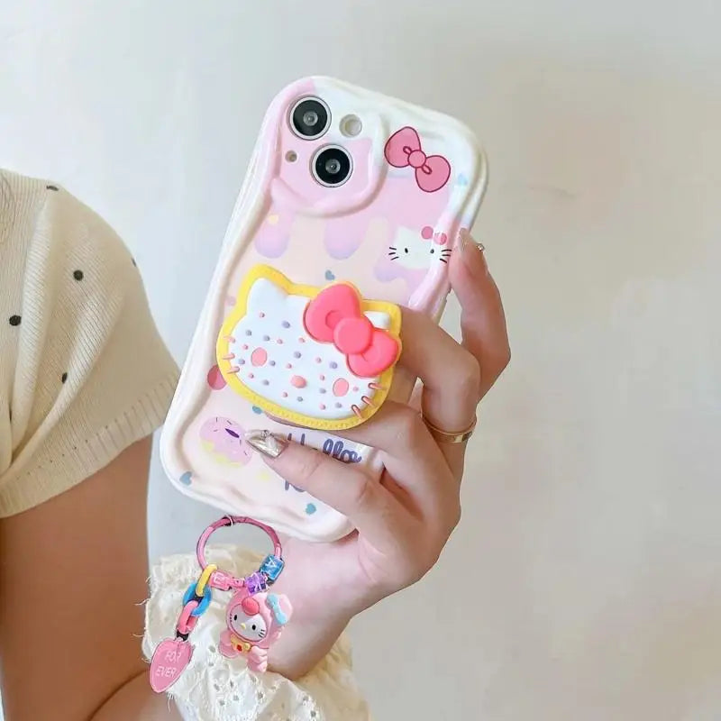 Sanrio Hello Kitty und Kuromi iPhone-Anhängerhülle 