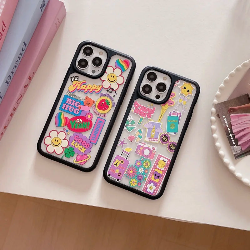 Funda Iphone Modelo *GOOD VIBES* Gif divertidos