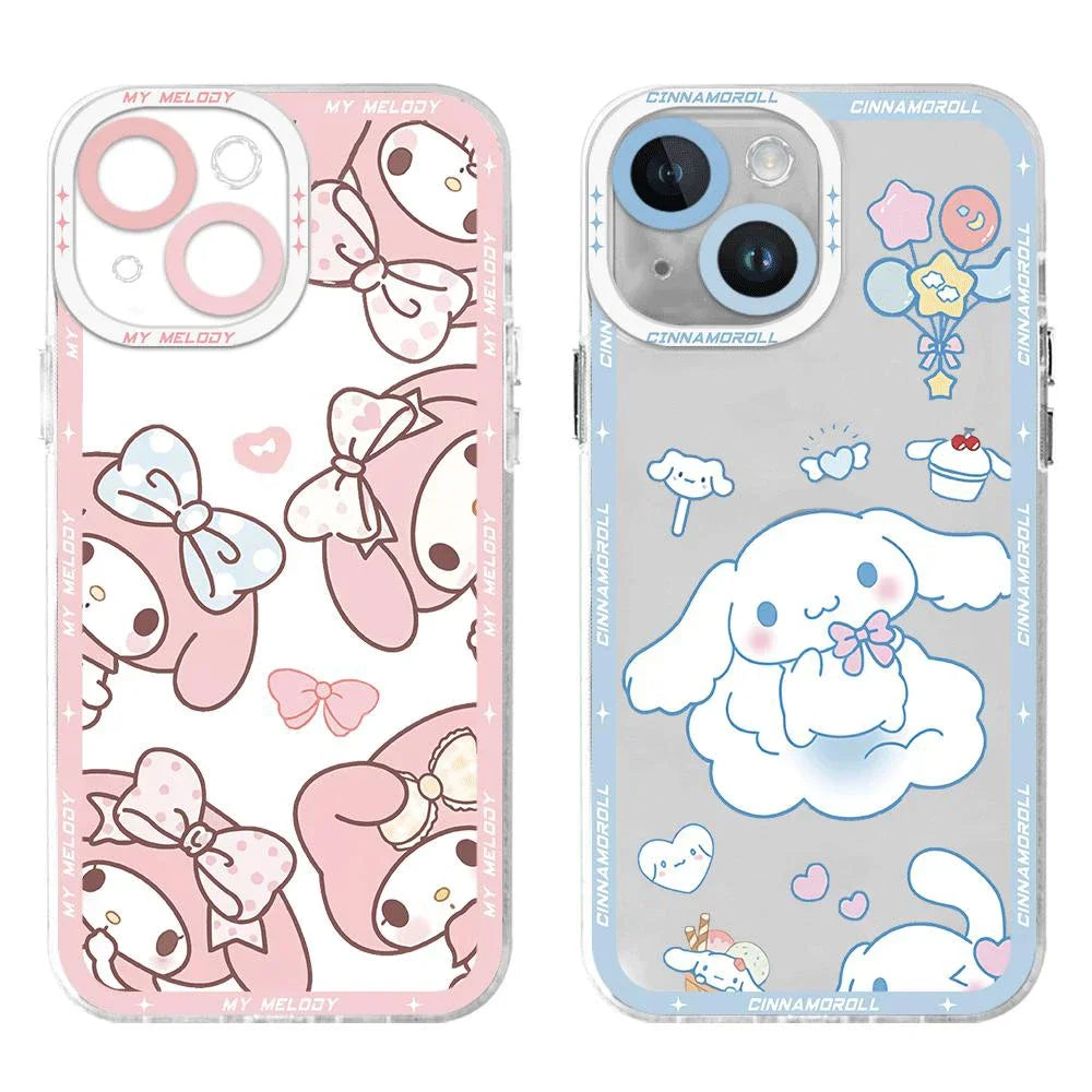 MINISO X SARIO Kuromi &amp; My Melody Handyhülle – Style und Schutz für dein iPhone