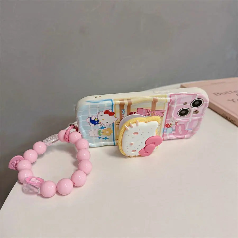 Sanrio Hello Kitty und Kuromi iPhone-Anhängerhülle 