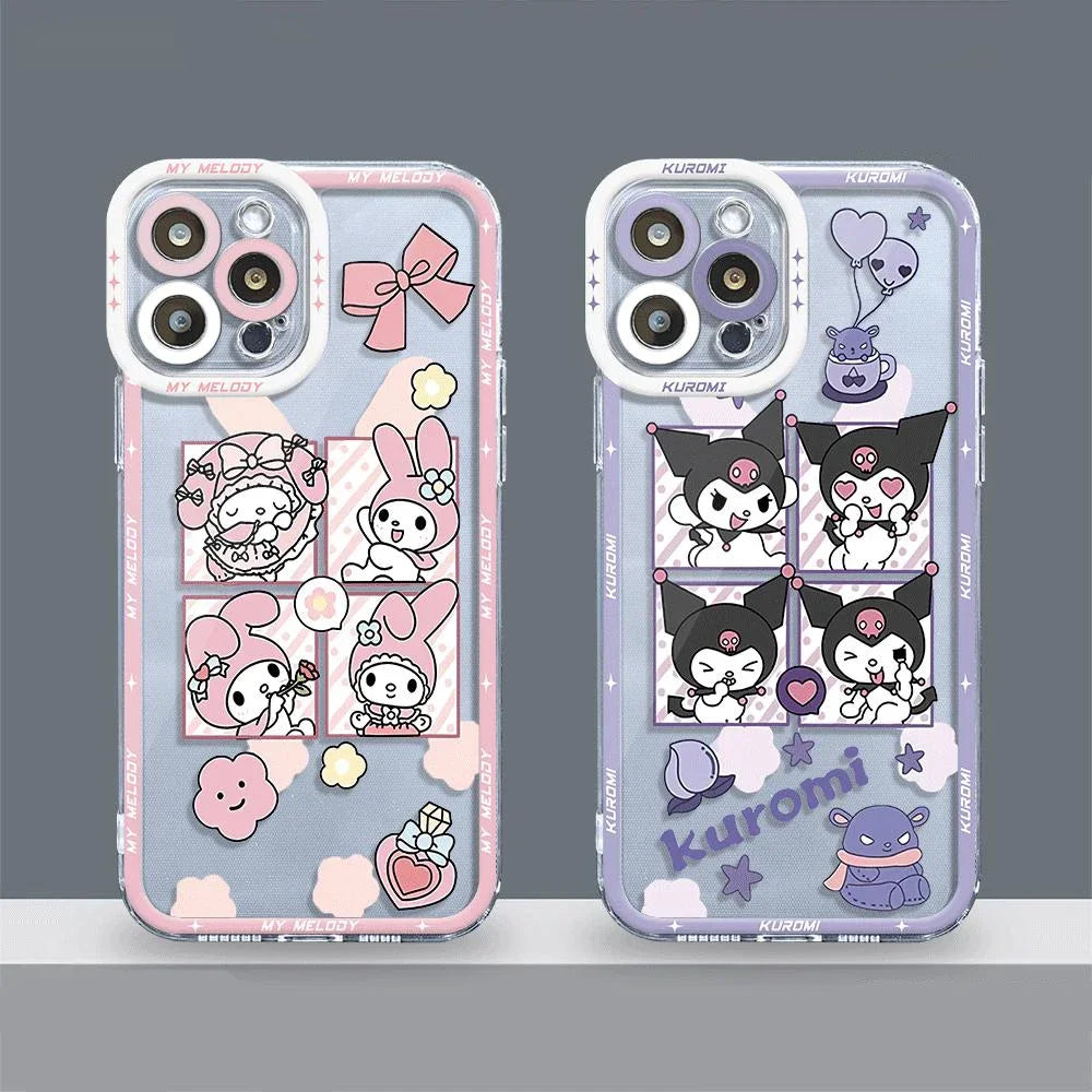 MINISO X SARIO Kuromi &amp; My Melody Handyhülle – Style und Schutz für dein iPhone