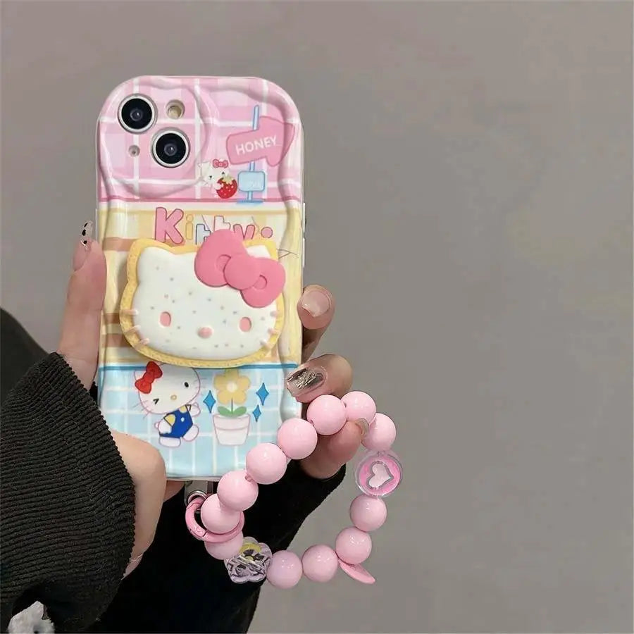 Sanrio Hello Kitty und Kuromi iPhone-Anhängerhülle 