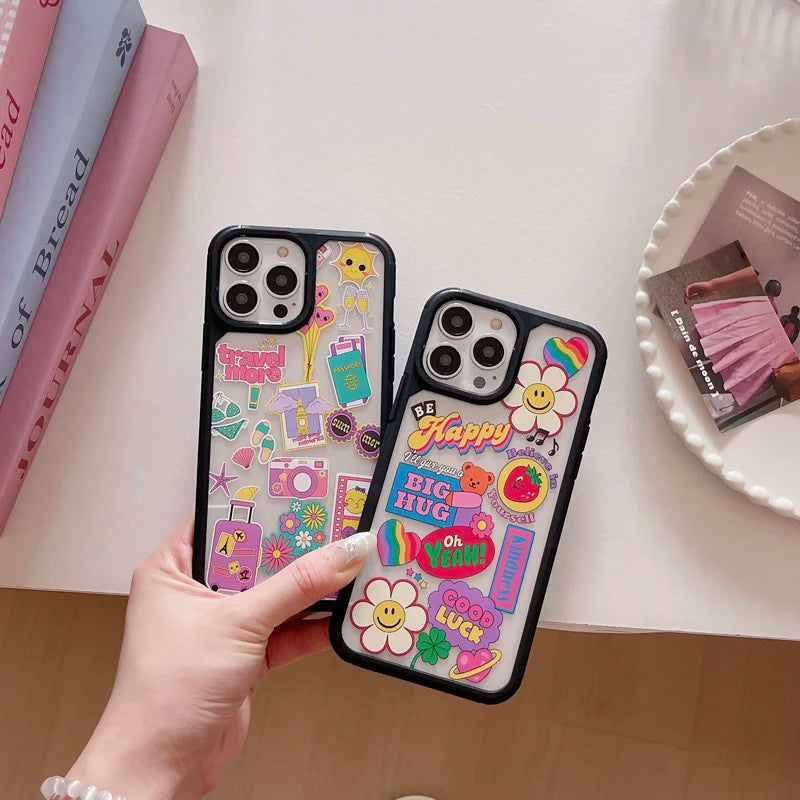 Funda Iphone Modelo *GOOD VIBES* Gif divertidos