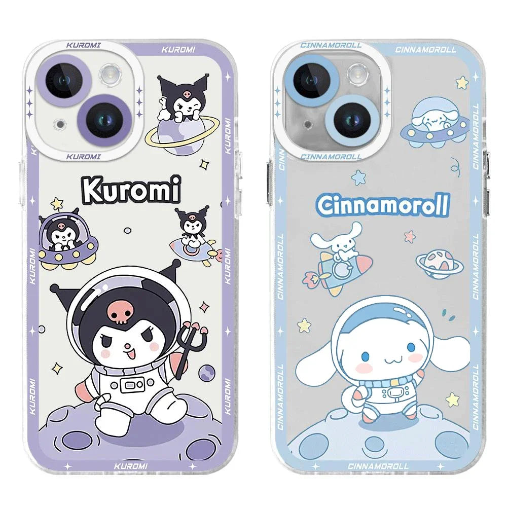 Funda de Teléfono MINISO X SARIO Kuromi & My Melody – Estilo y Protección para tu iPhone