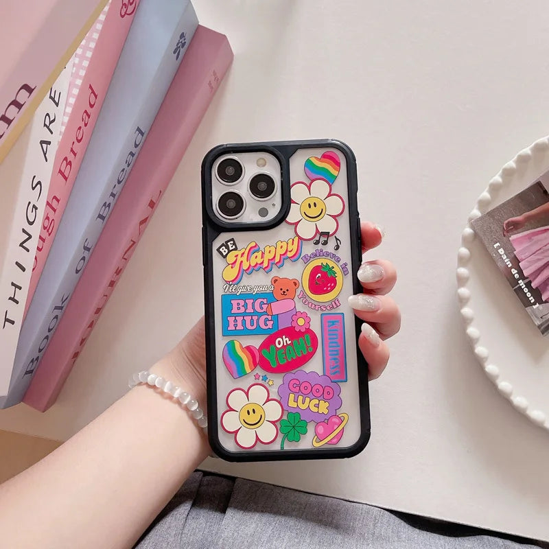 Funda Iphone Modelo *GOOD VIBES* Gif divertidos